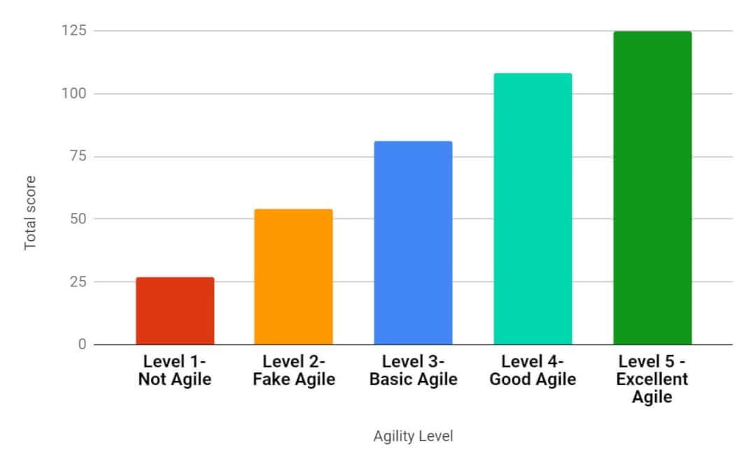 five levels of agile maturity level