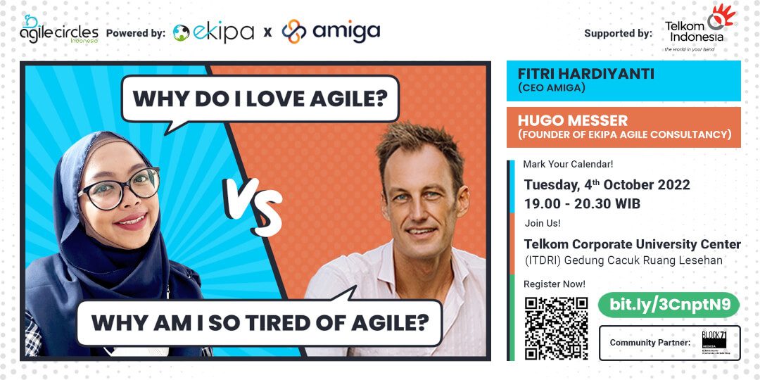 Flyer event 4 october 2022 Why Do I Love Agile? vs Why I Am So Tired of Agile?