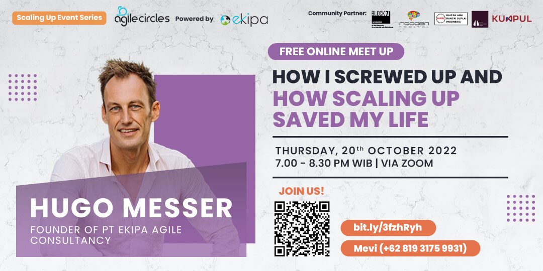 flyer event 20 october 2022 how i screwed up and how scaling up saved my life